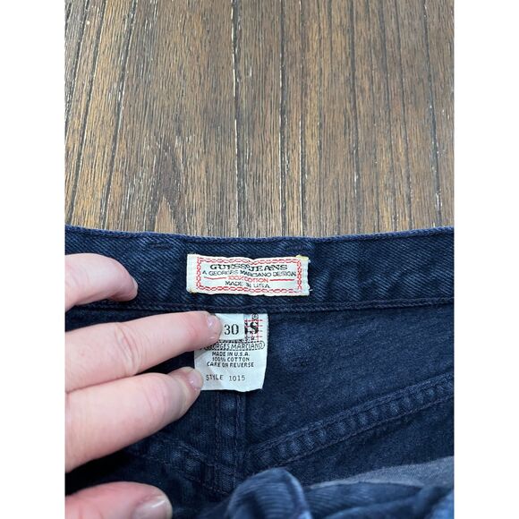 Guess High Rise Zipper Ankle Vintage 90s Jeans Size 30 - Picture 5 of 13